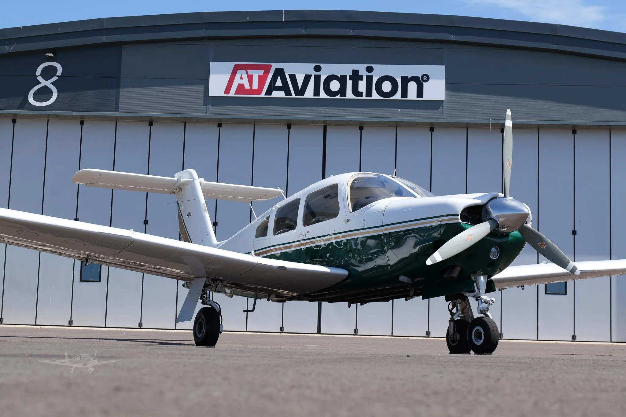 Exterior view of a 1979 PIPER ARROW IV, G-OARC.