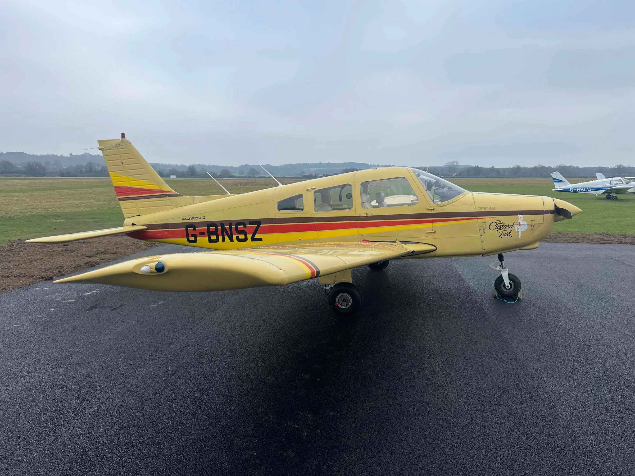 Marketing image of a 1981 Piper PA-28-161 Warrior II.