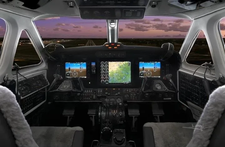 Avionics suite of a 1998 BEECHCRAFT KING AIR B200.