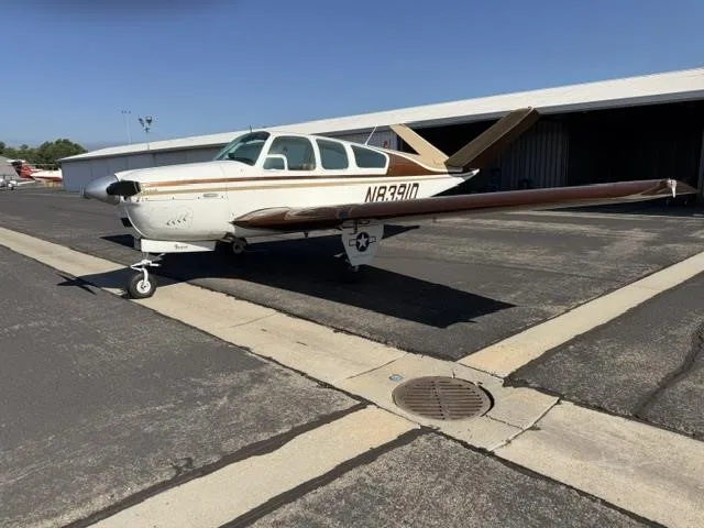 Exterior view of a 1958 BEECHCRAFT J35 BONANZA, N8391D.