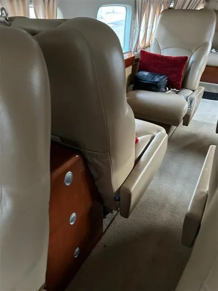 Cabin interior of a 2008 Cessna 208B Grand Caravan.