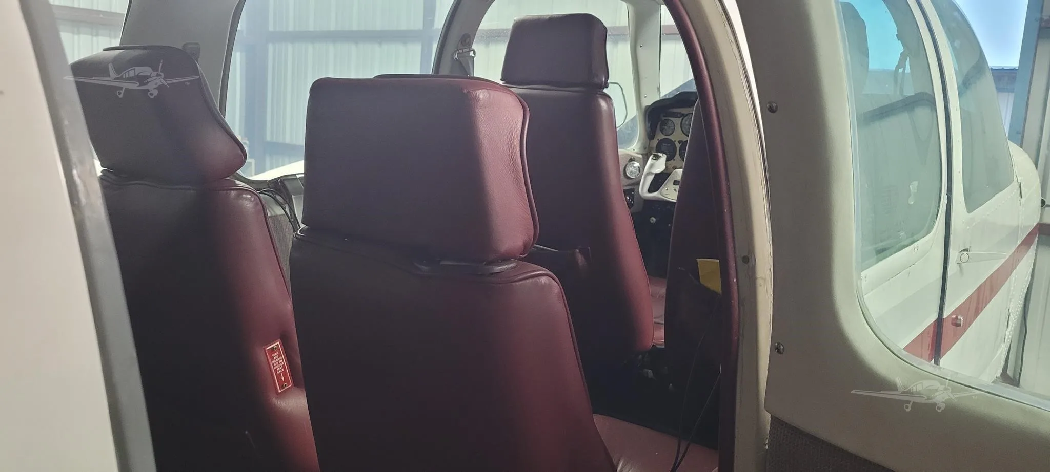 Cabin interior of a 1976 BEECHCRAFT 58TC BARON.