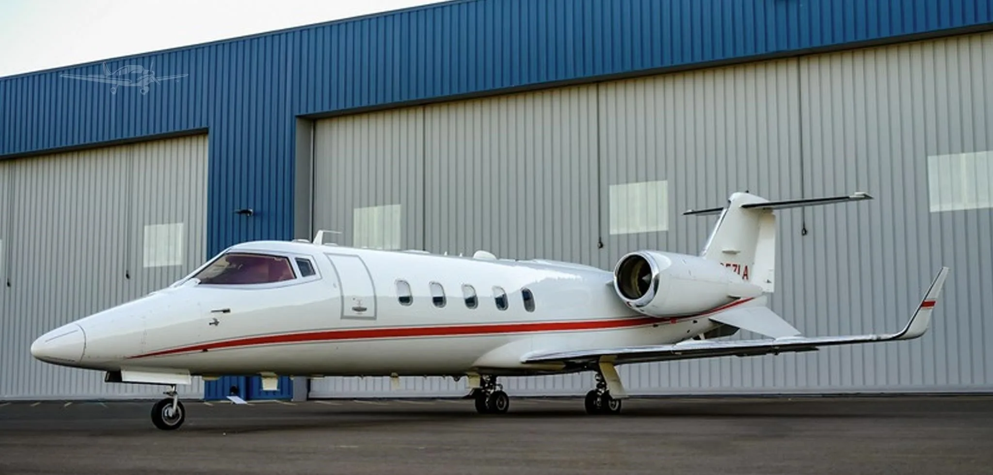 Exterior view of a 2011 LEARJET 60XR, N357LA.