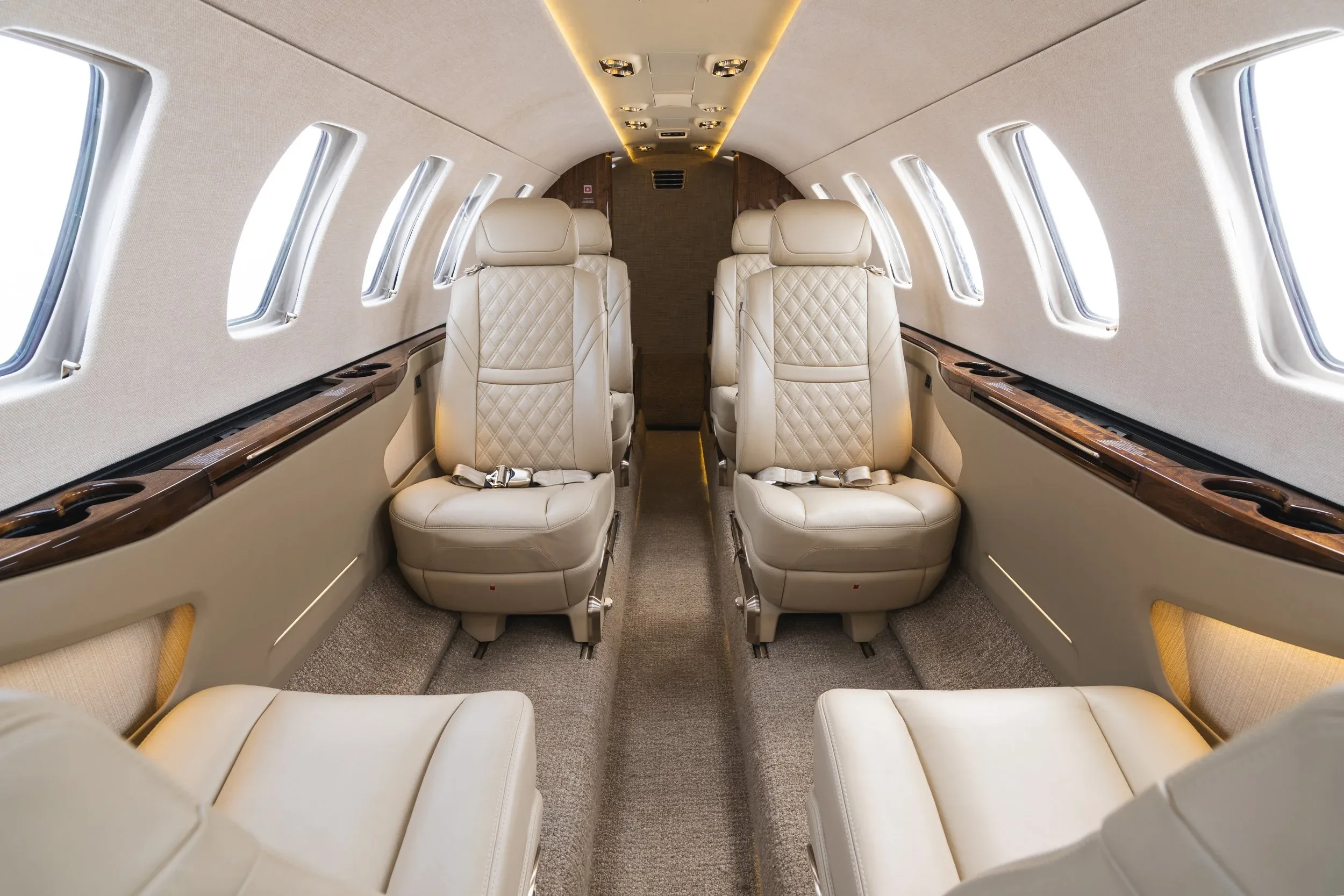 Cabin interior of a 2026 Cessna Citation CJ3 GEN2.