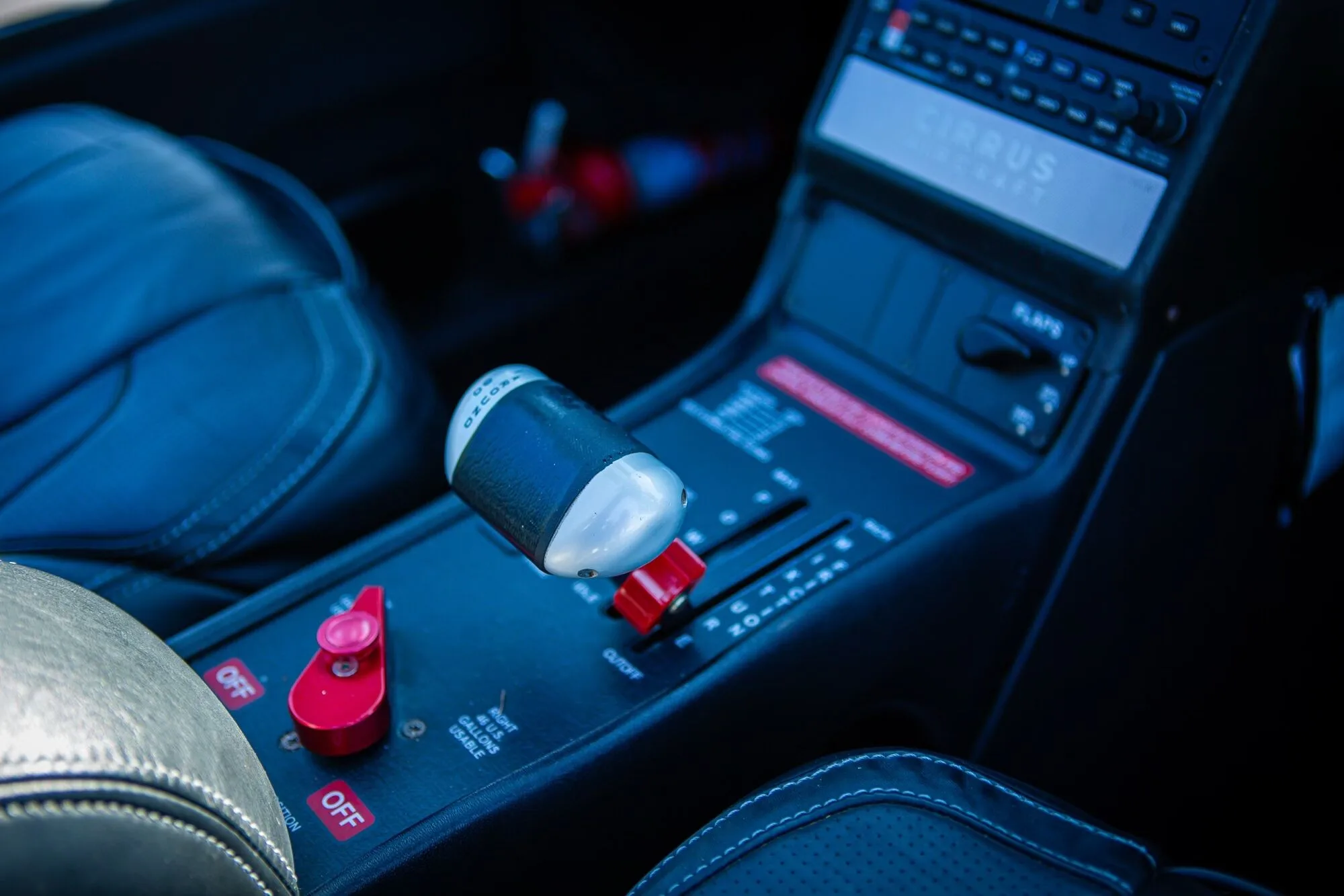 Cockpit and instrument panel of a 2016 Cirrus SR22-G5 GTS.