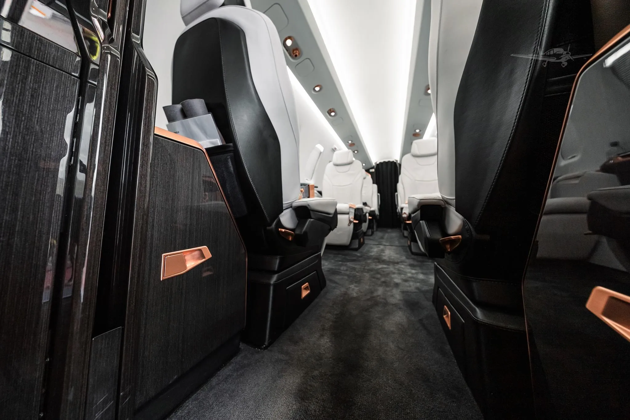 Cabin interior of a 2023 PILATUS PC-24.