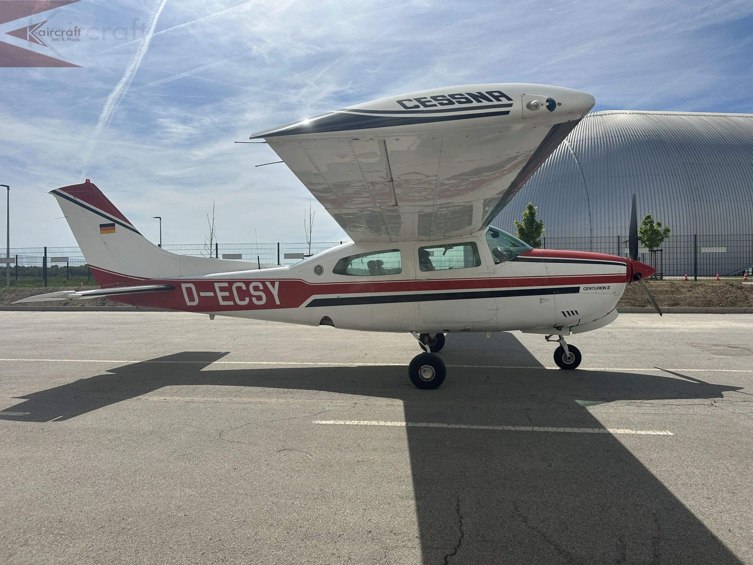 Exterior view of a 1979 Cessna P210N.