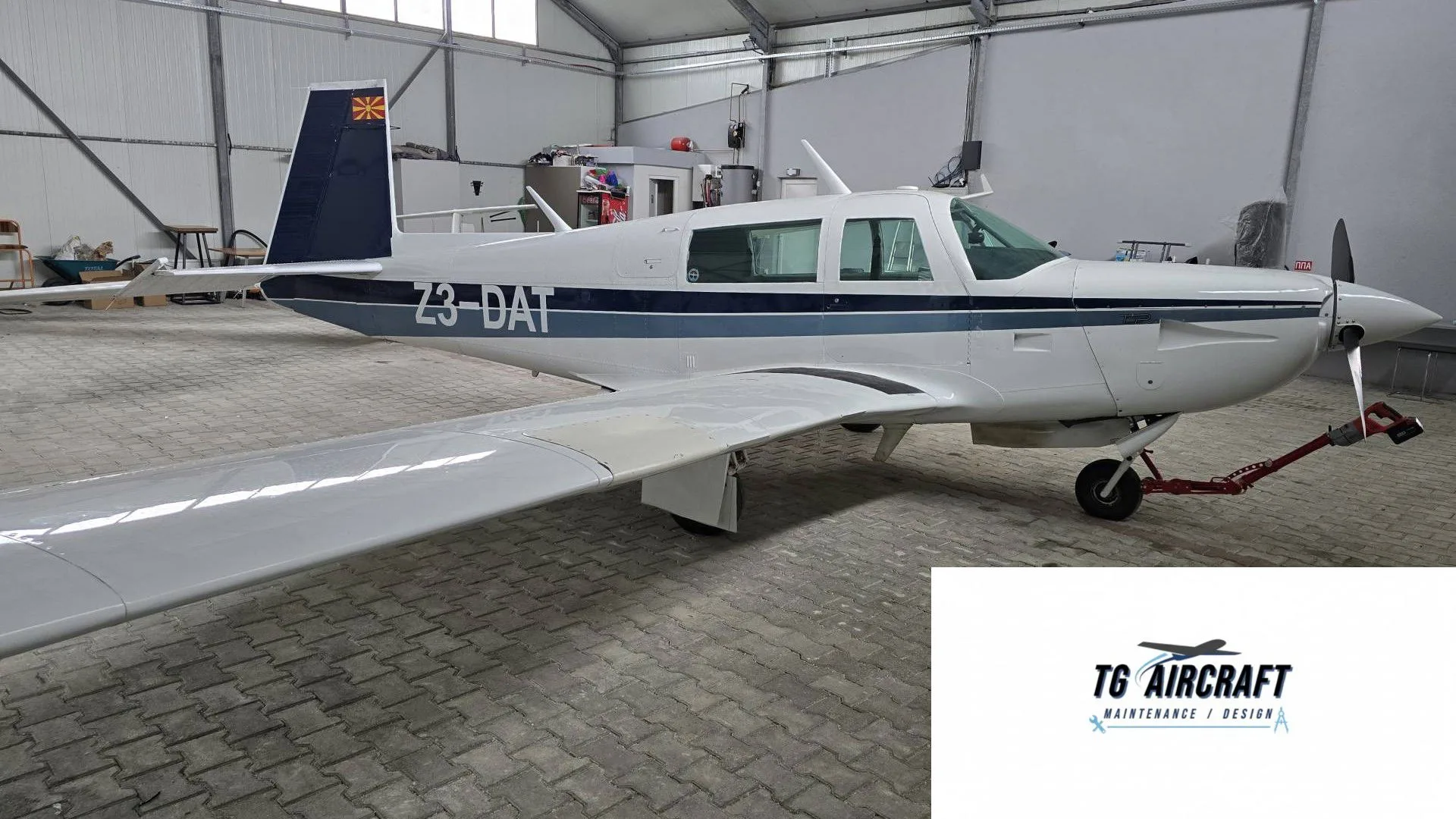 Exterior view of a 1981 Mooney M20K 231.