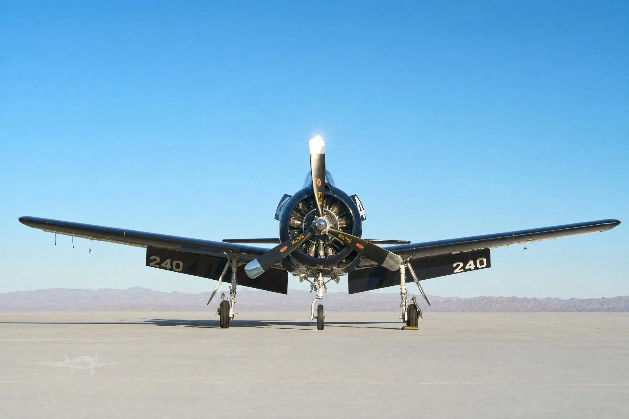 Marketing image of a 1955 NORTH AMERICAN T28B.