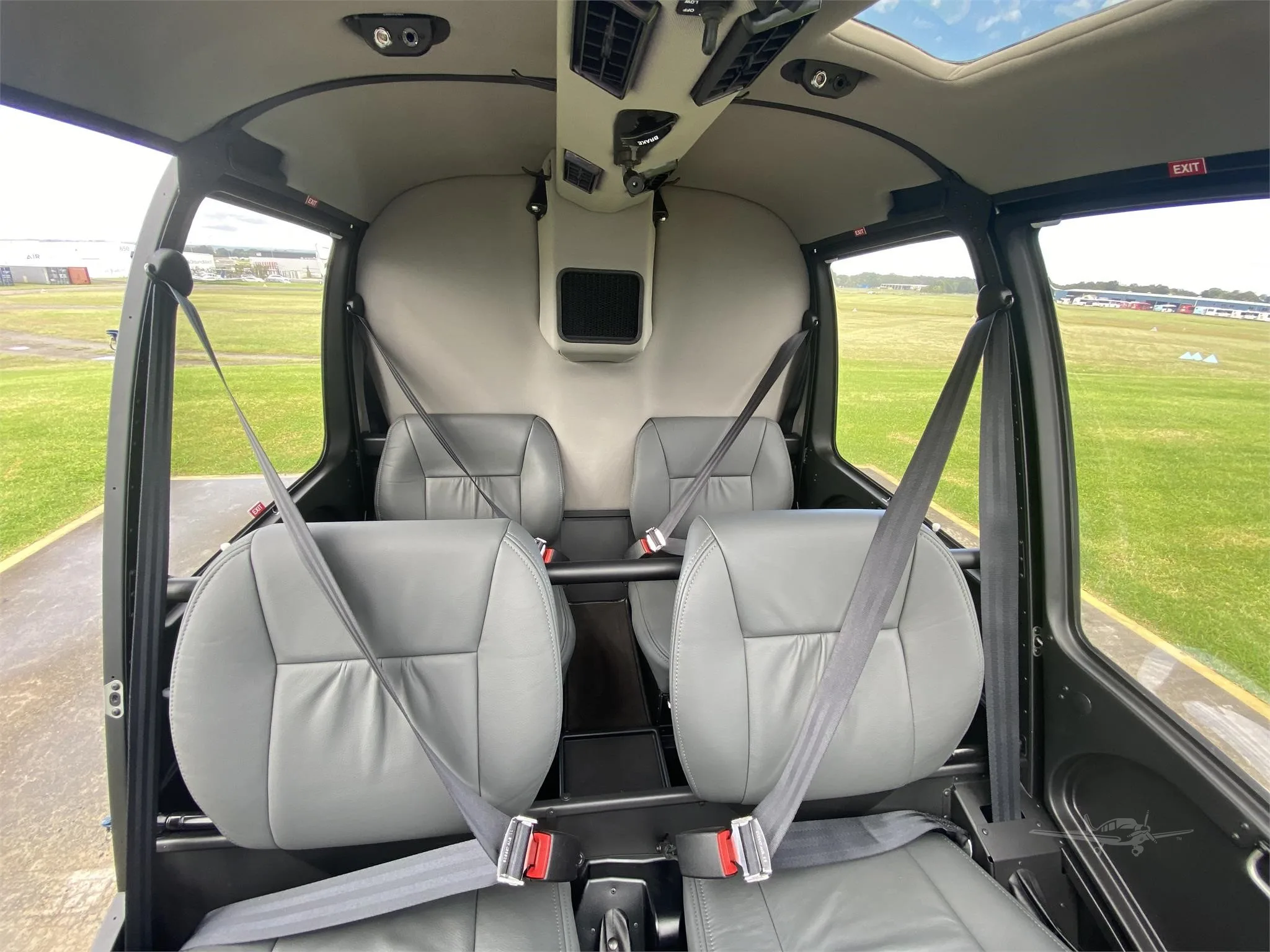 Cabin interior of a 2026 ROBINSON R44 CLIPPER II.