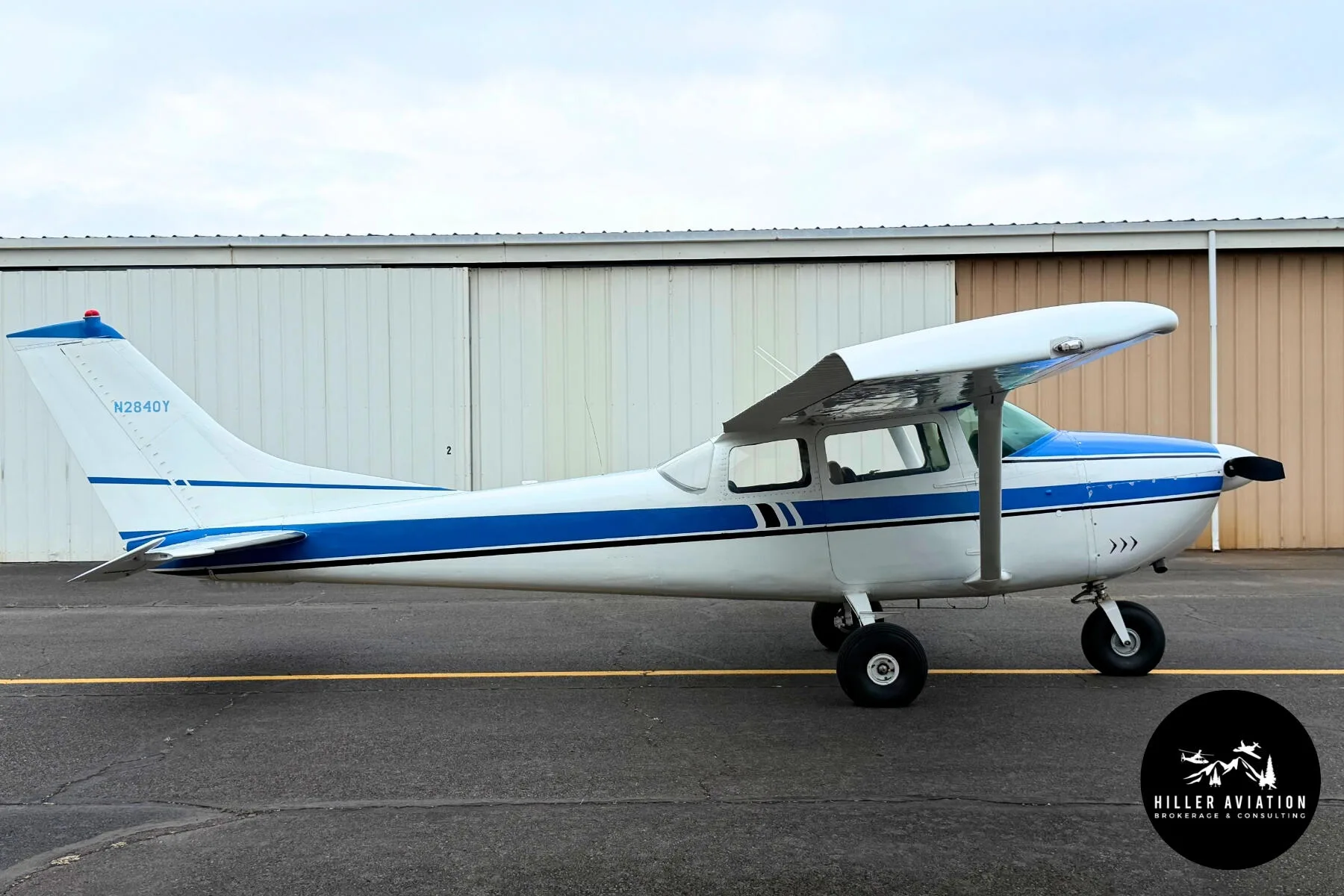 Exterior view of a 1962 Cessna 182E Skylane.