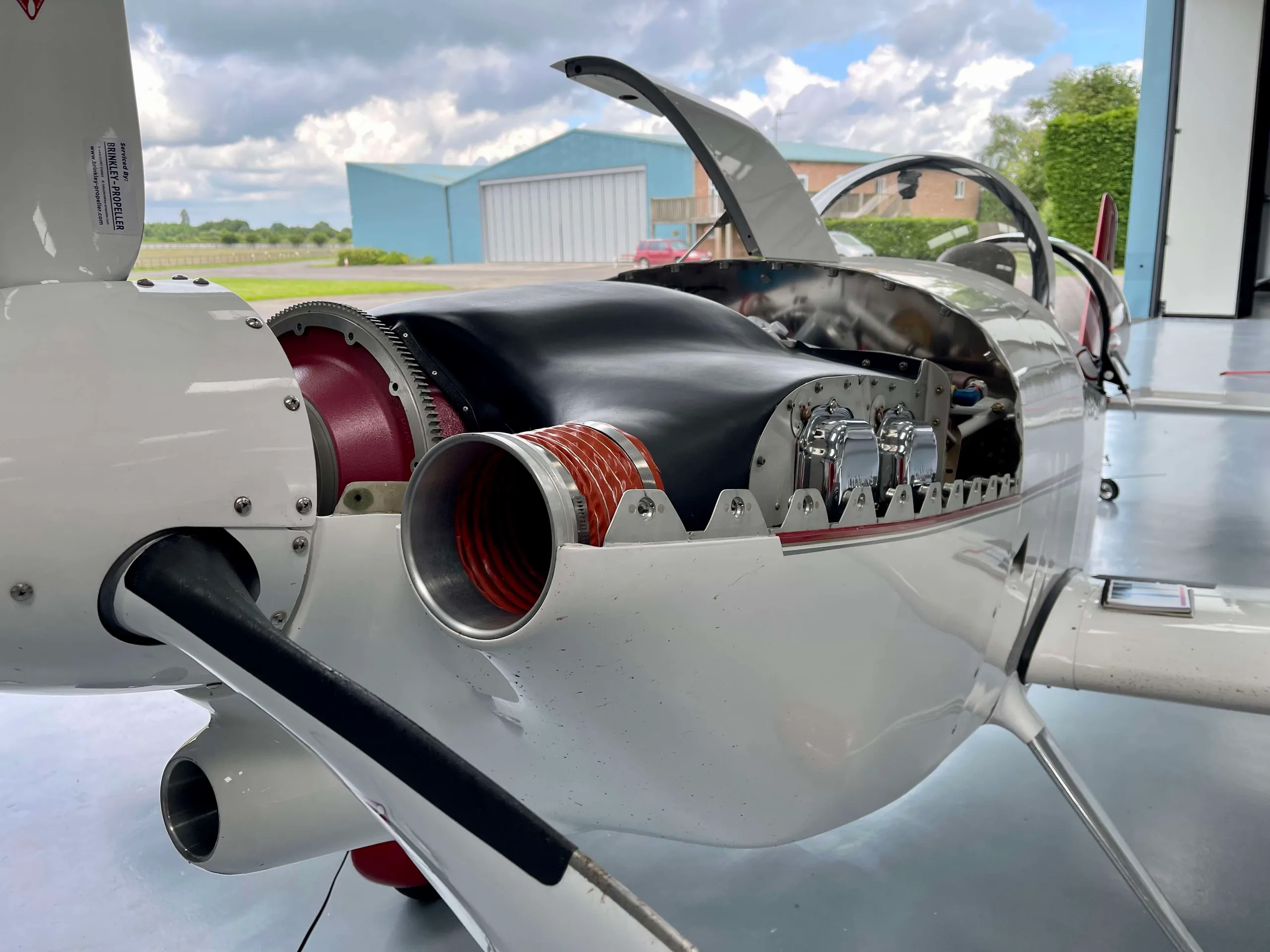Engine detail of a 2015 Vans RV8.