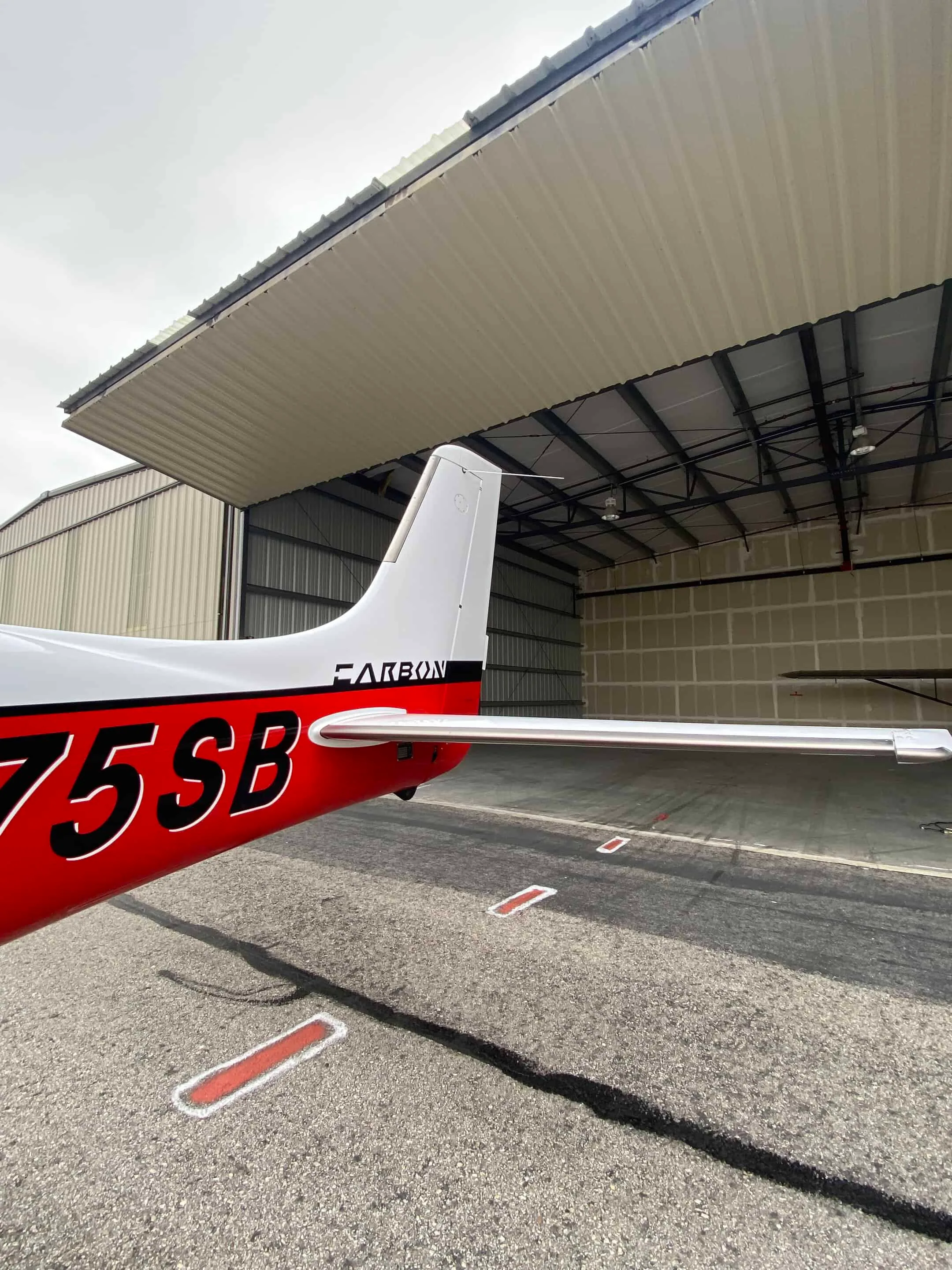 Exterior view of a Cirrus SR22T.