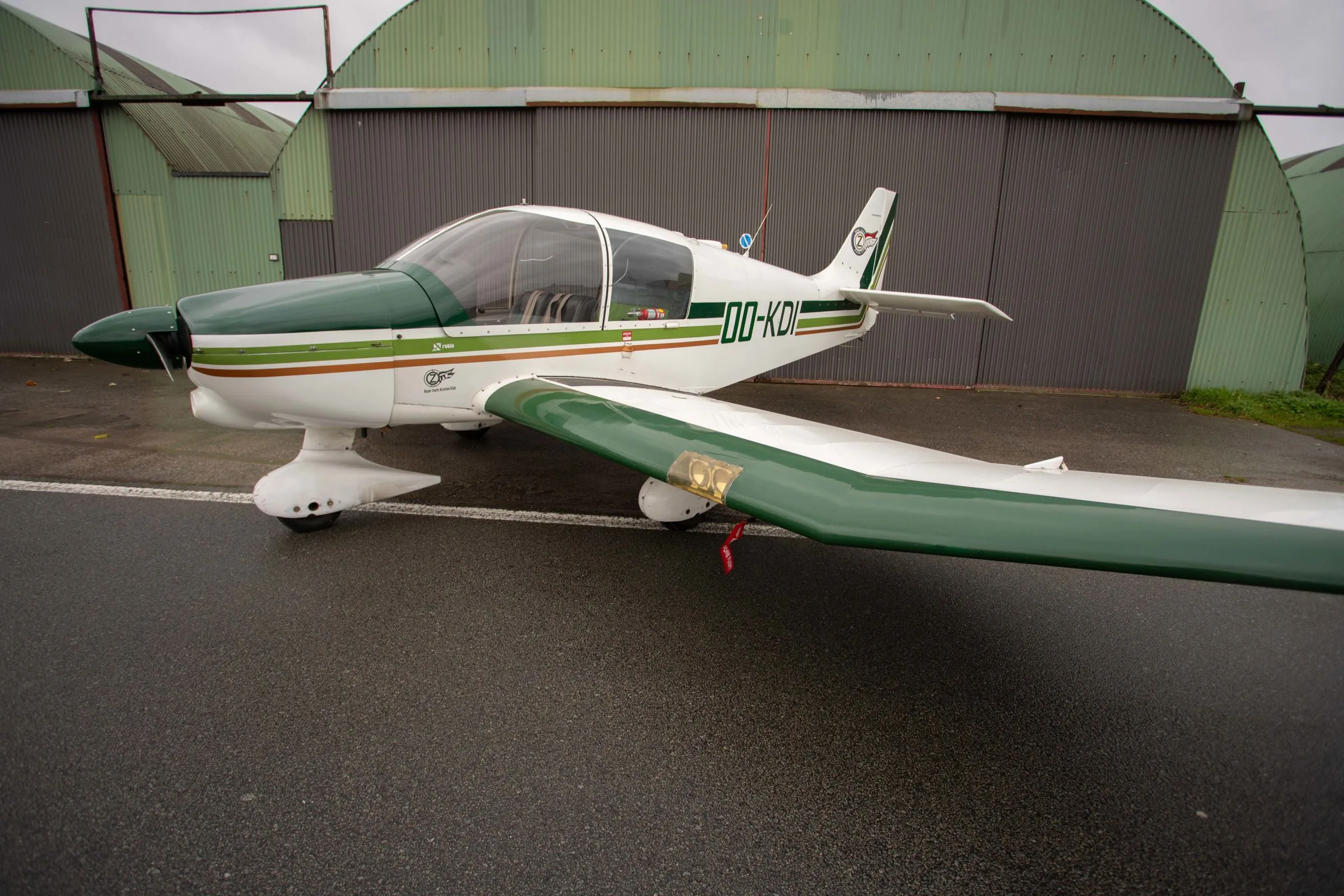 Exterior view of a 1982 Robin DR-400 120 Dauphin 2+2.