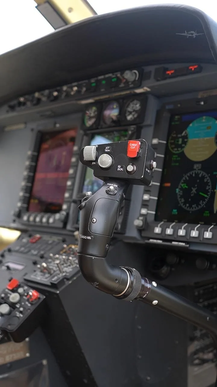 Cockpit and instrument panel of a 2017 BELL 429.
