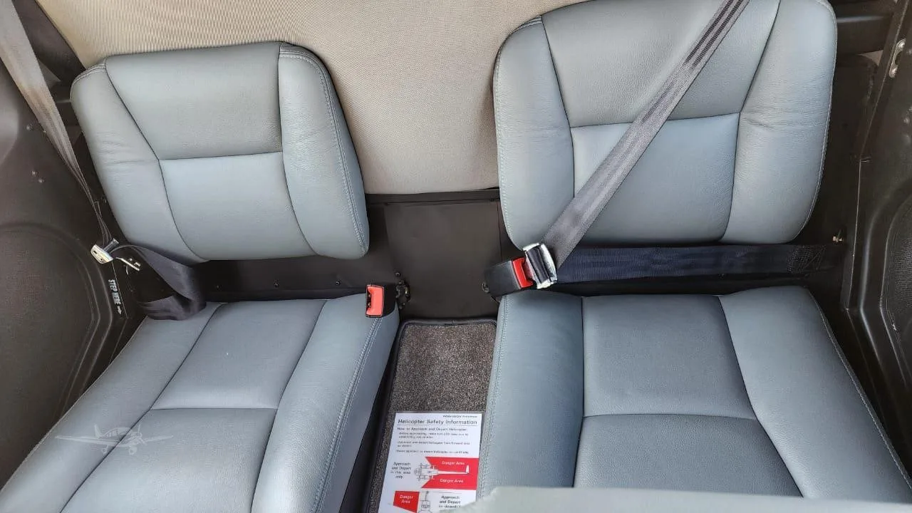 Cabin interior of a 2007 ROBINSON R44 RAVEN II.