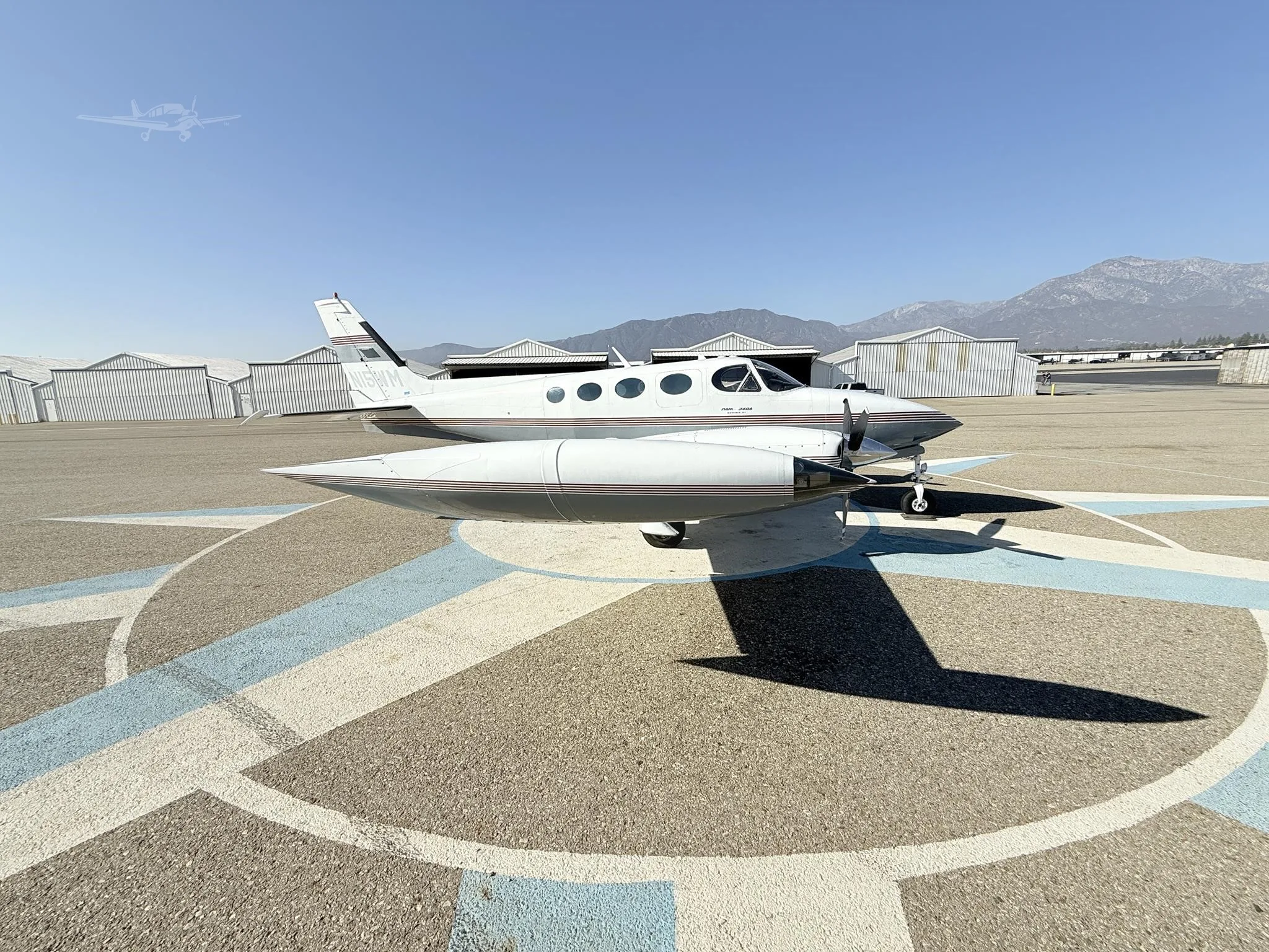 Exterior view of a 1978 CESSNA 340A, N15WM.