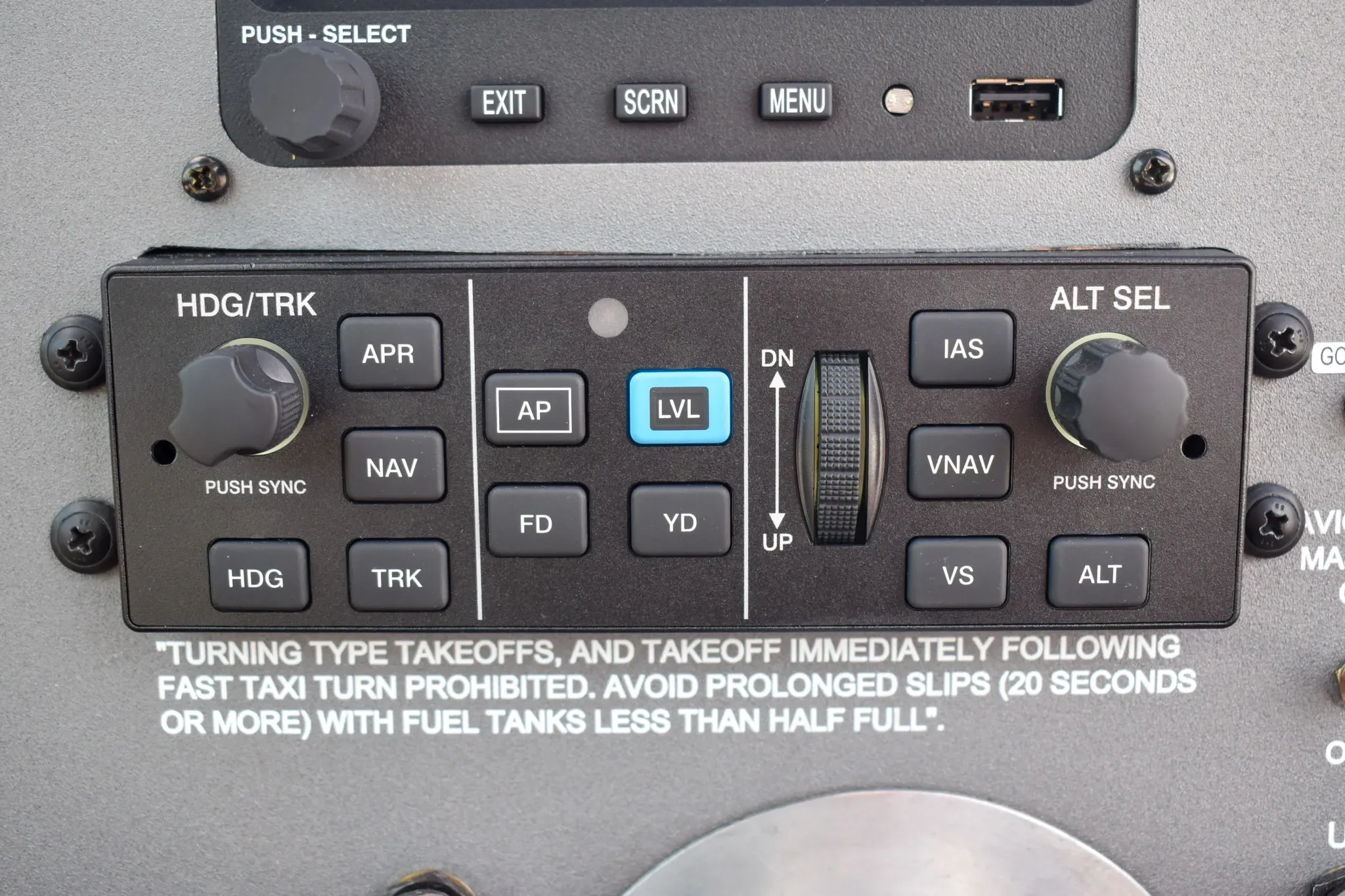Avionics suite of a 1965 Beechcraft Bonanza.