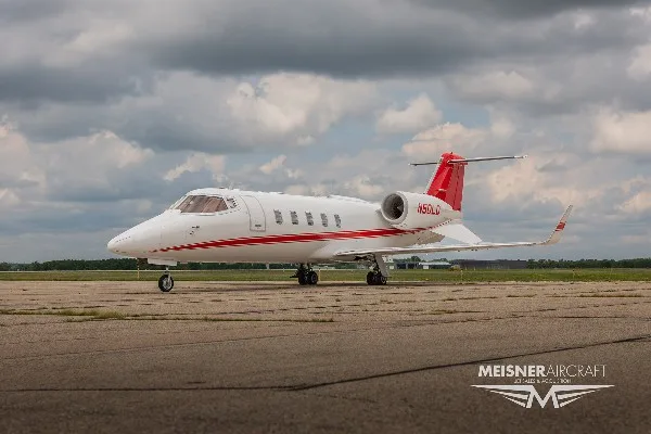 Marketing image of a 2012 Learjet 60.