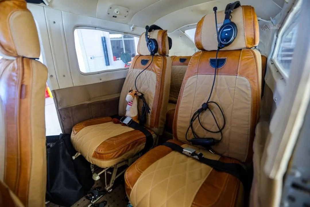 Cabin interior of a 1975 CESSNA 210L.