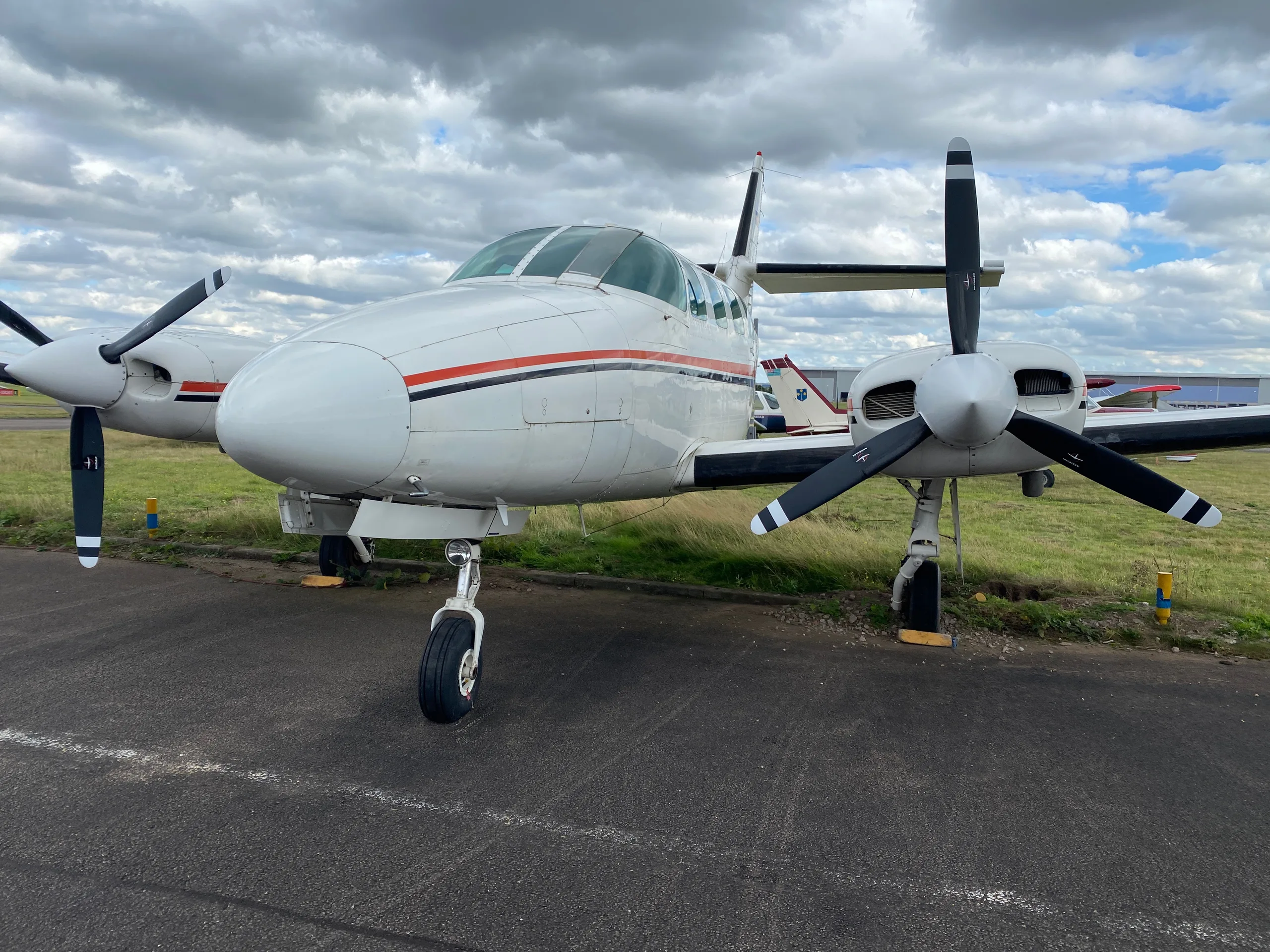 Exterior view of a 1965 Cessna F172G.