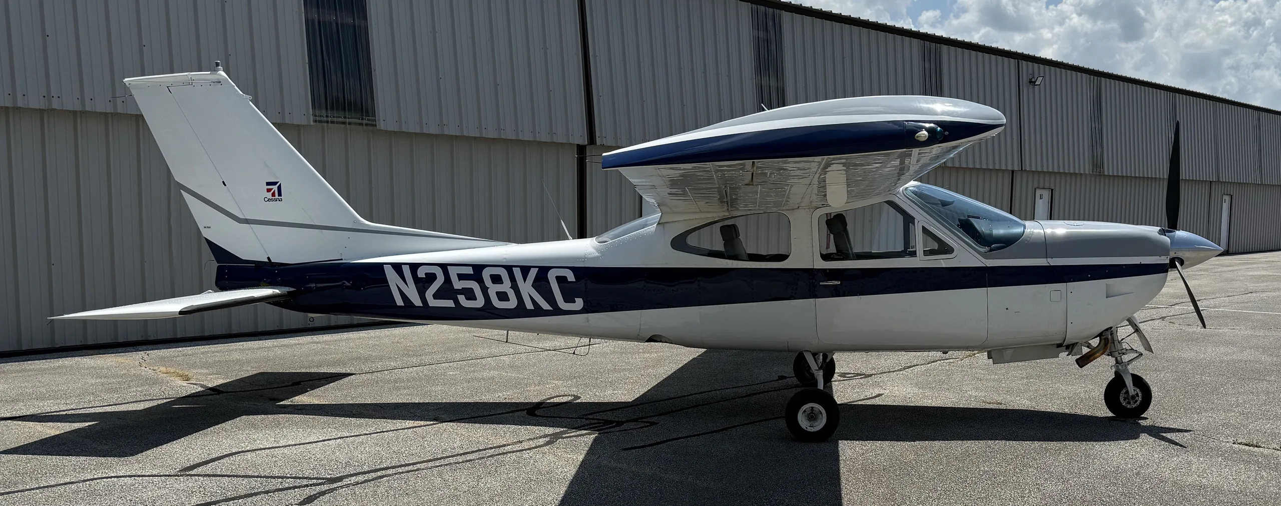 Exterior view of a 1978, N258KC.