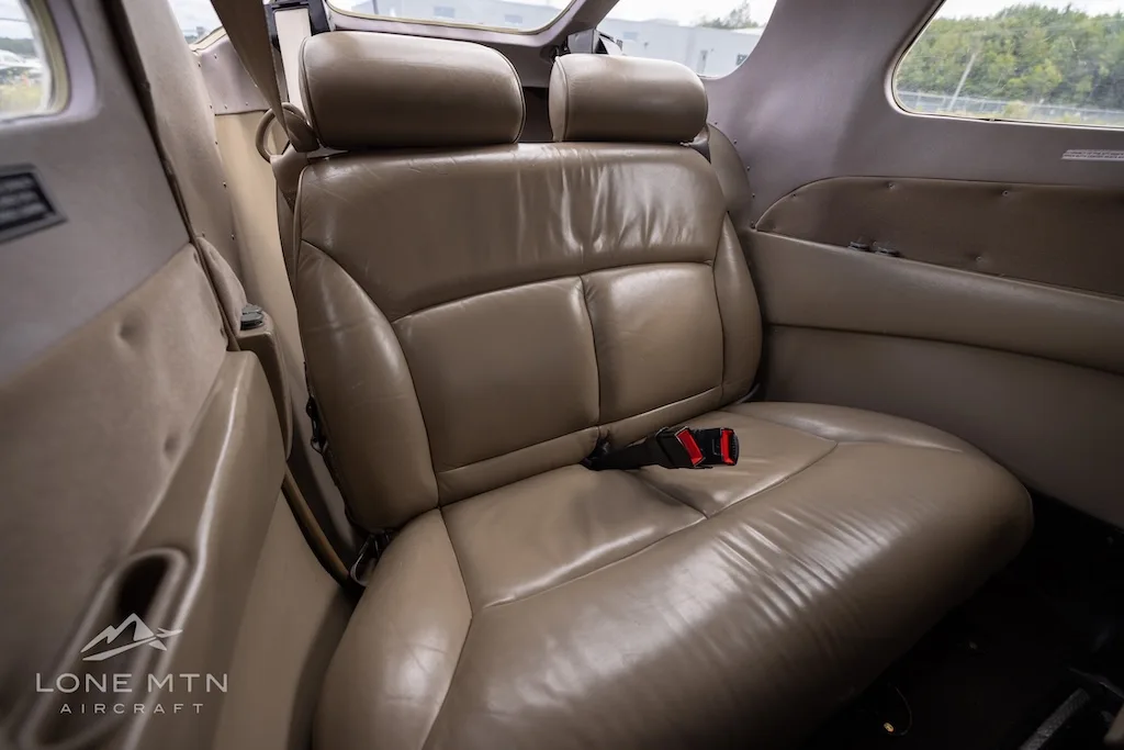 Cabin interior of a 1999 Cessna 206H Stationair.