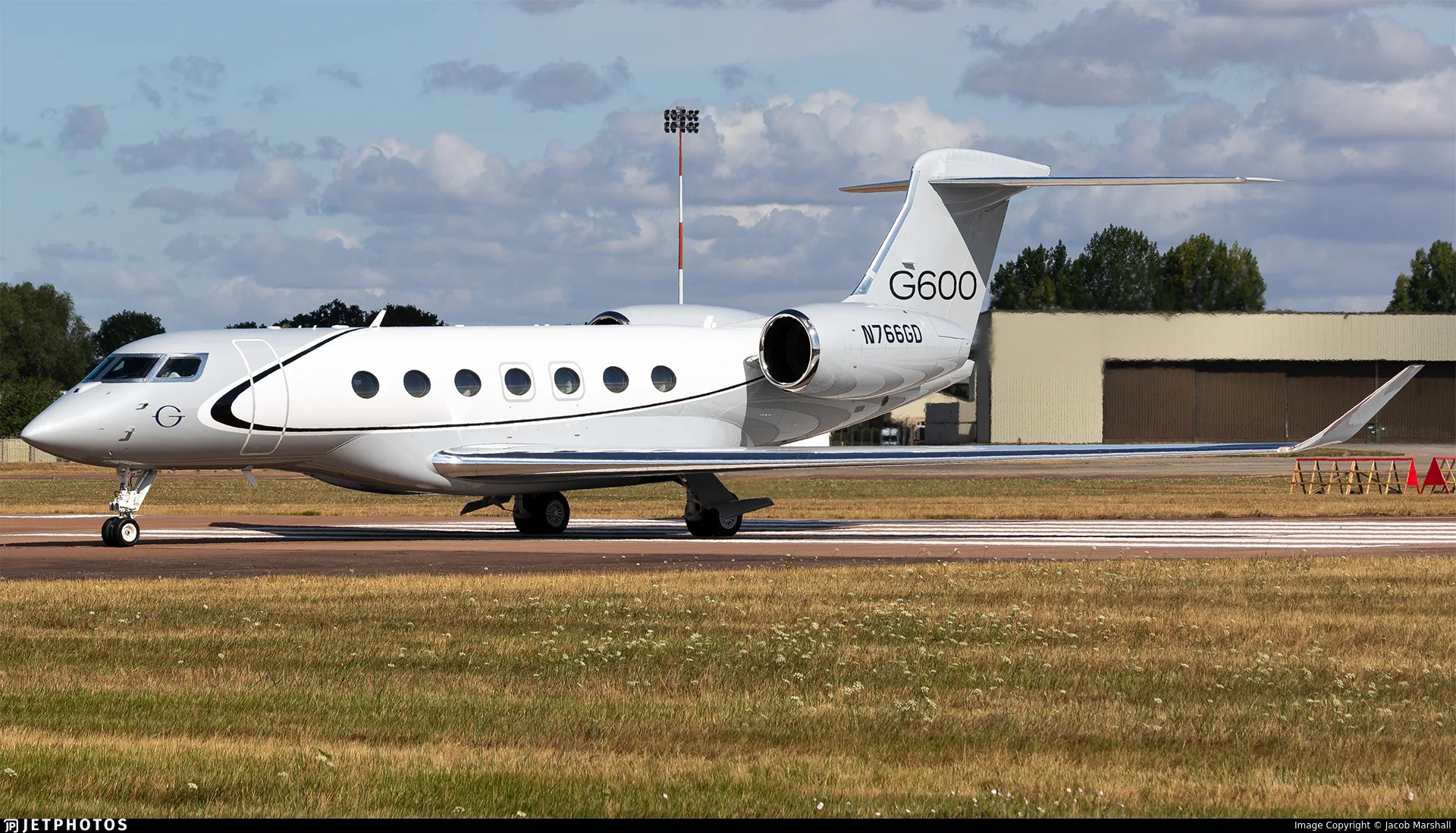 Exterior view of a 2025 Gulfstream G600.