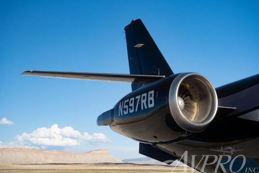 Exterior view of a 2002 GULFSTREAM G200, N597RB.
