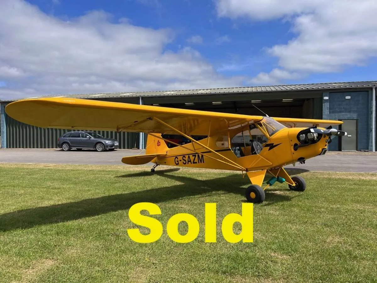 Exterior view of a 1946 Piper Cub J3.