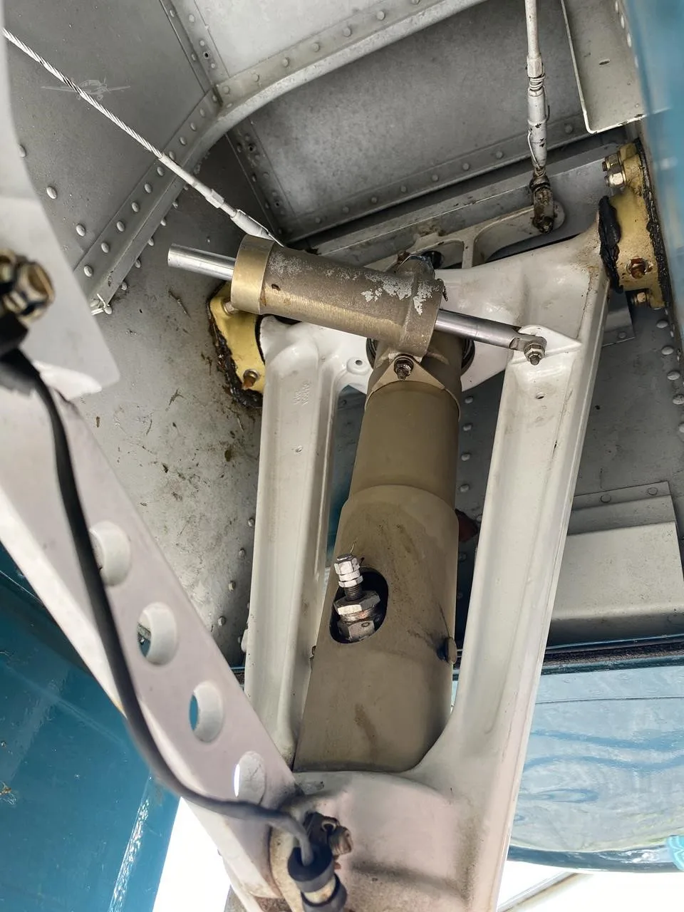Engine detail of a 1982 CESSNA 421C.