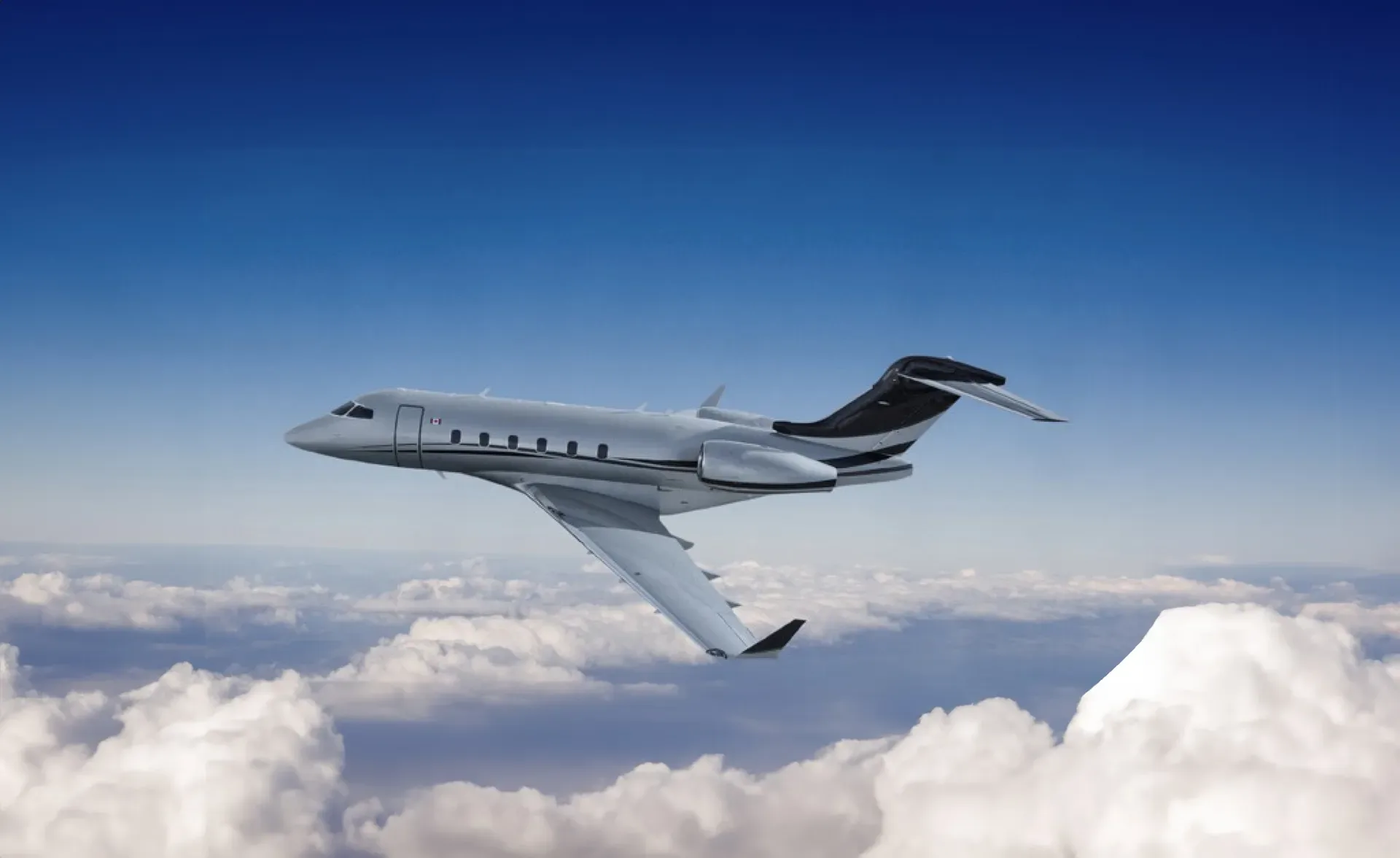 Marketing image of a 2007 Bombardier Challenger 605.