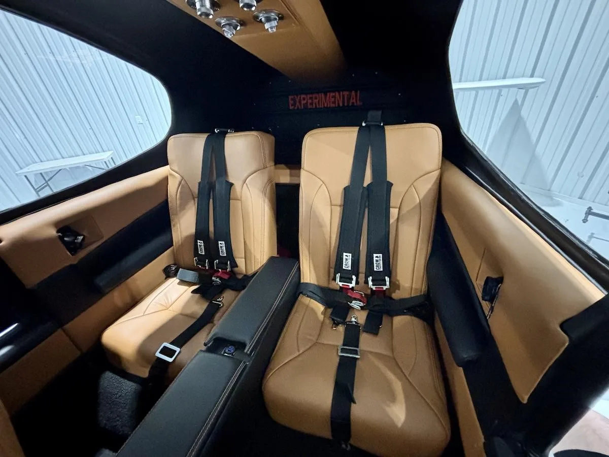 Cabin interior of a 2026 VANS RV-10.