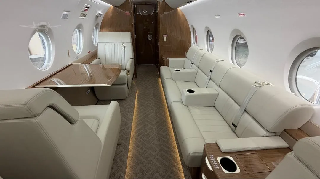 Cabin interior of a 2023 GULFSTREAM G280.