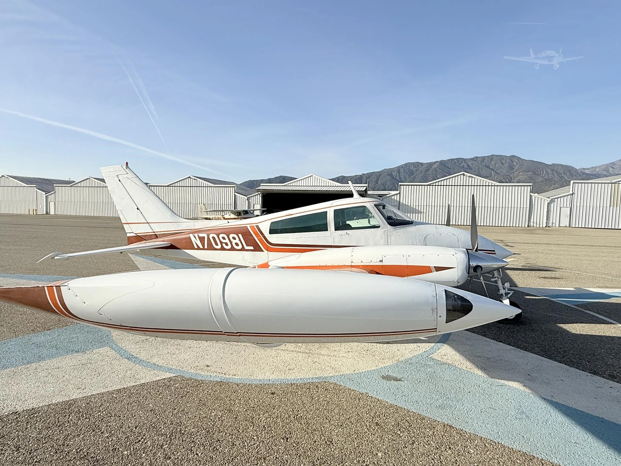 Marketing image of a 1966 CESSNA 310K.