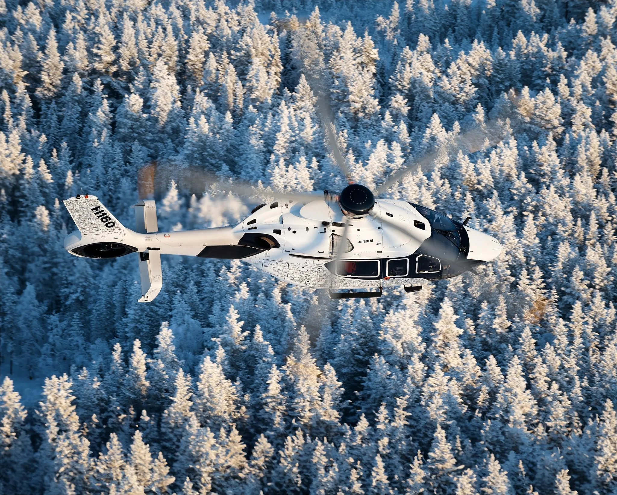 Marketing image of a 2025 AIRBUS H160.