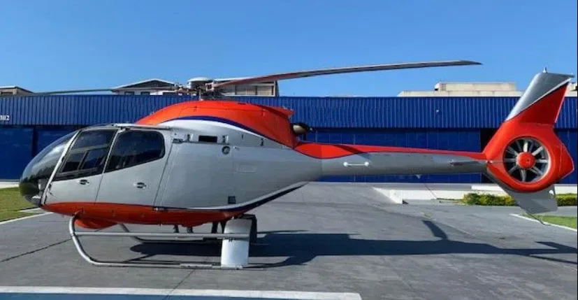 Exterior view of a 1994 Bell 206B Jet Ranger III.