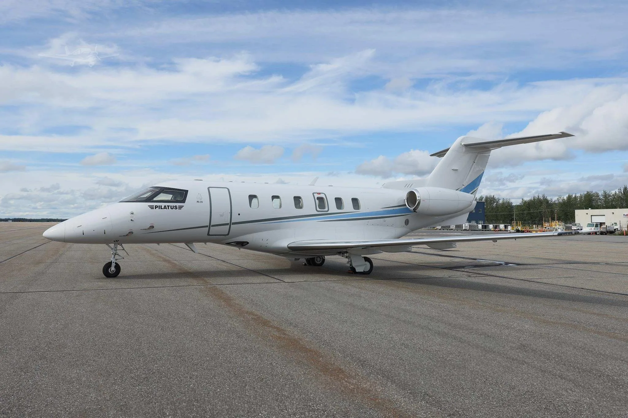 Exterior view of a 2023 PILATUS PC-24.