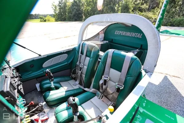Cabin interior of a 2013 Vans RV9.