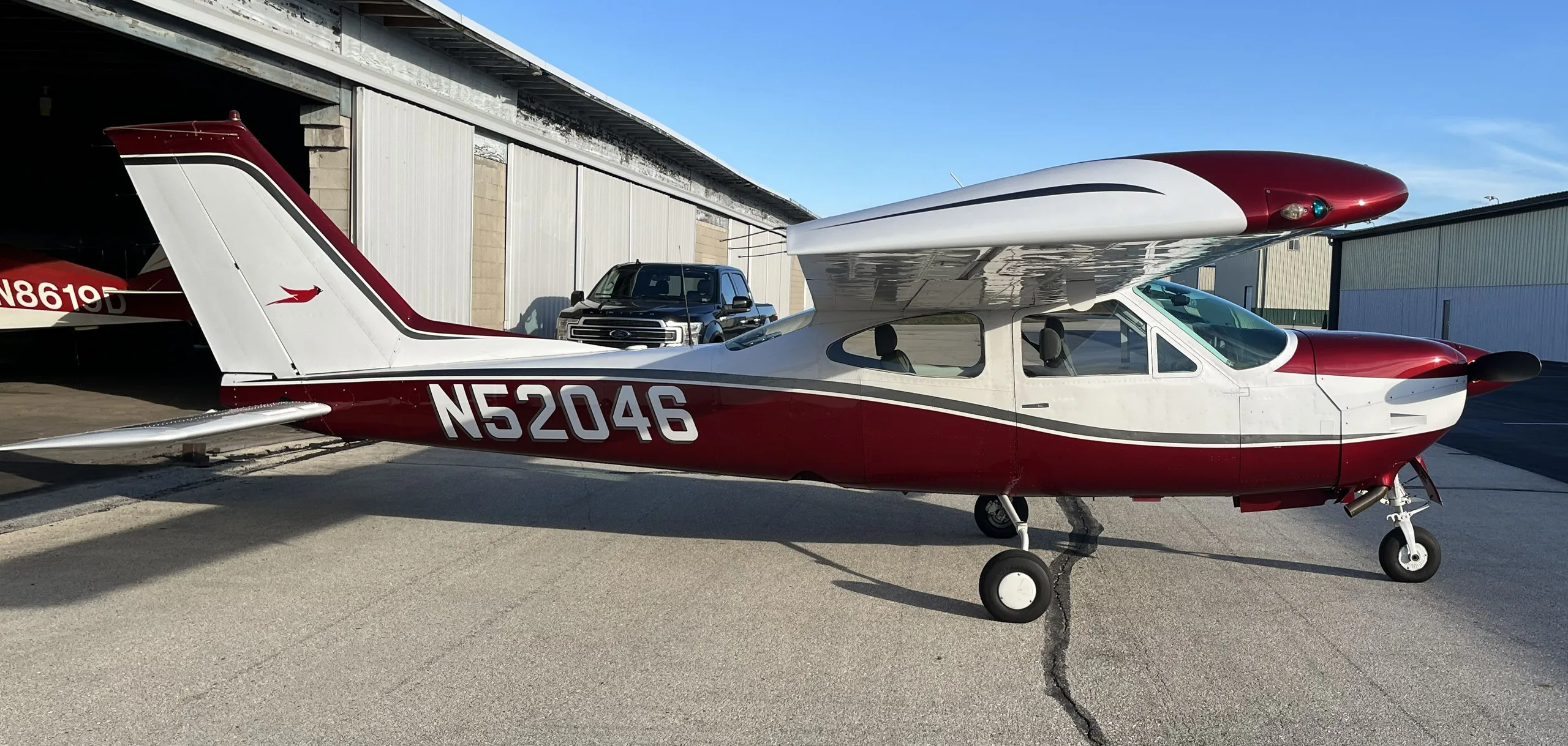 Exterior view of a 1977, N52046.