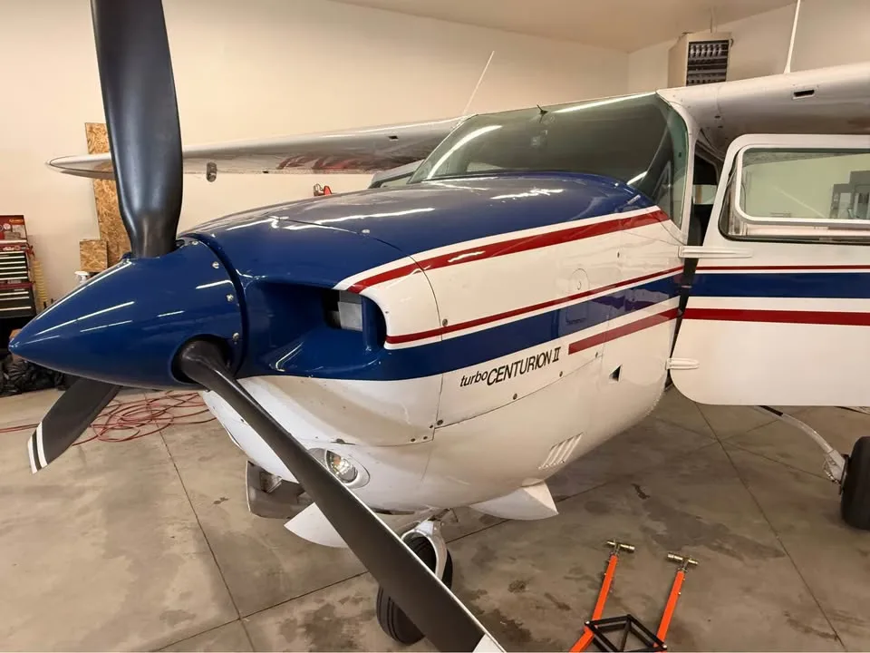 Cabin interior of a 1979 Cessna 210N.