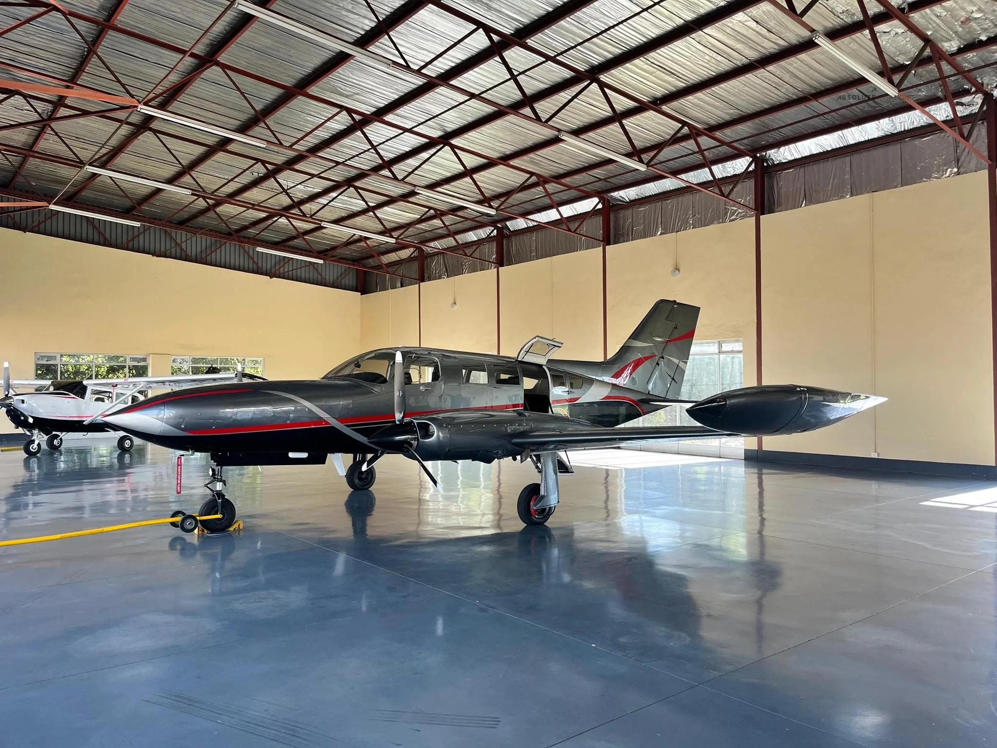 Exterior view of a 1976 CESSNA 402B.