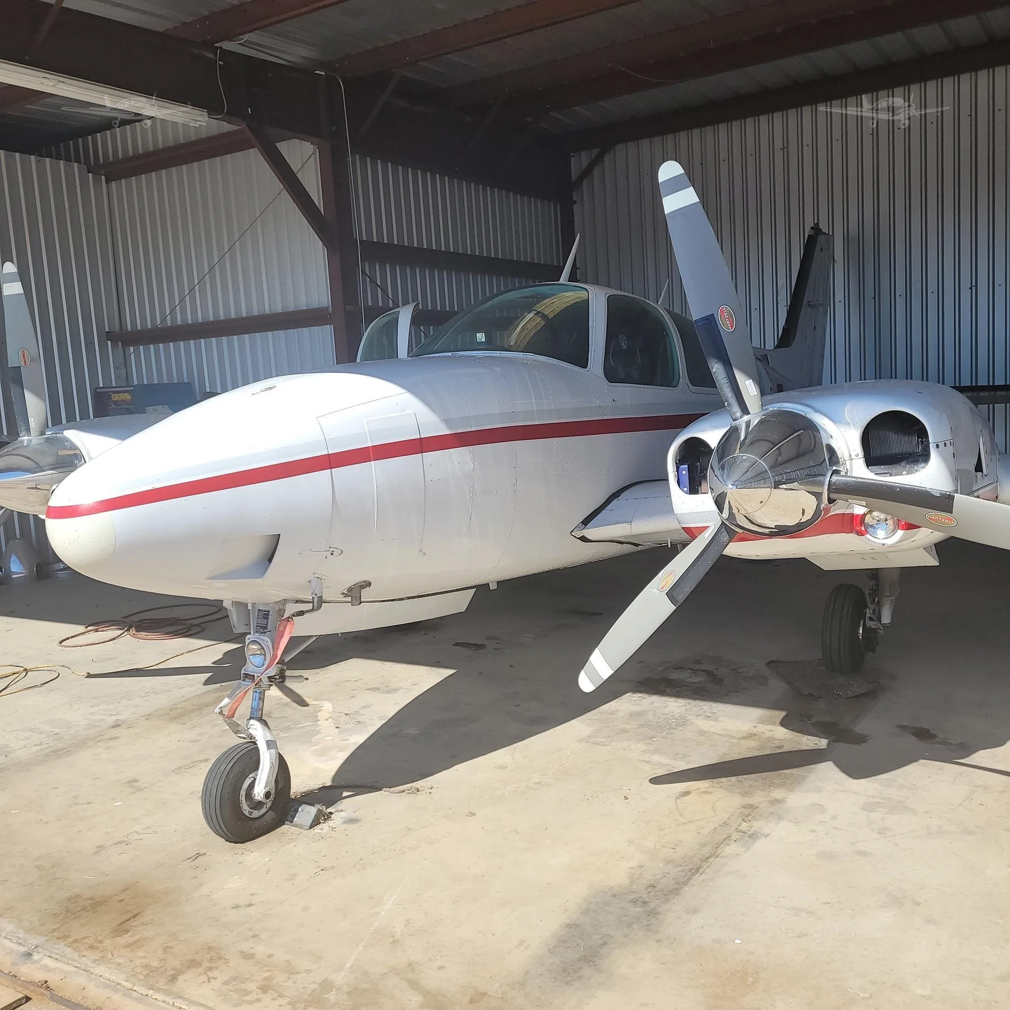 Exterior view of a 1976 BEECHCRAFT 58TC BARON, N115WE.
