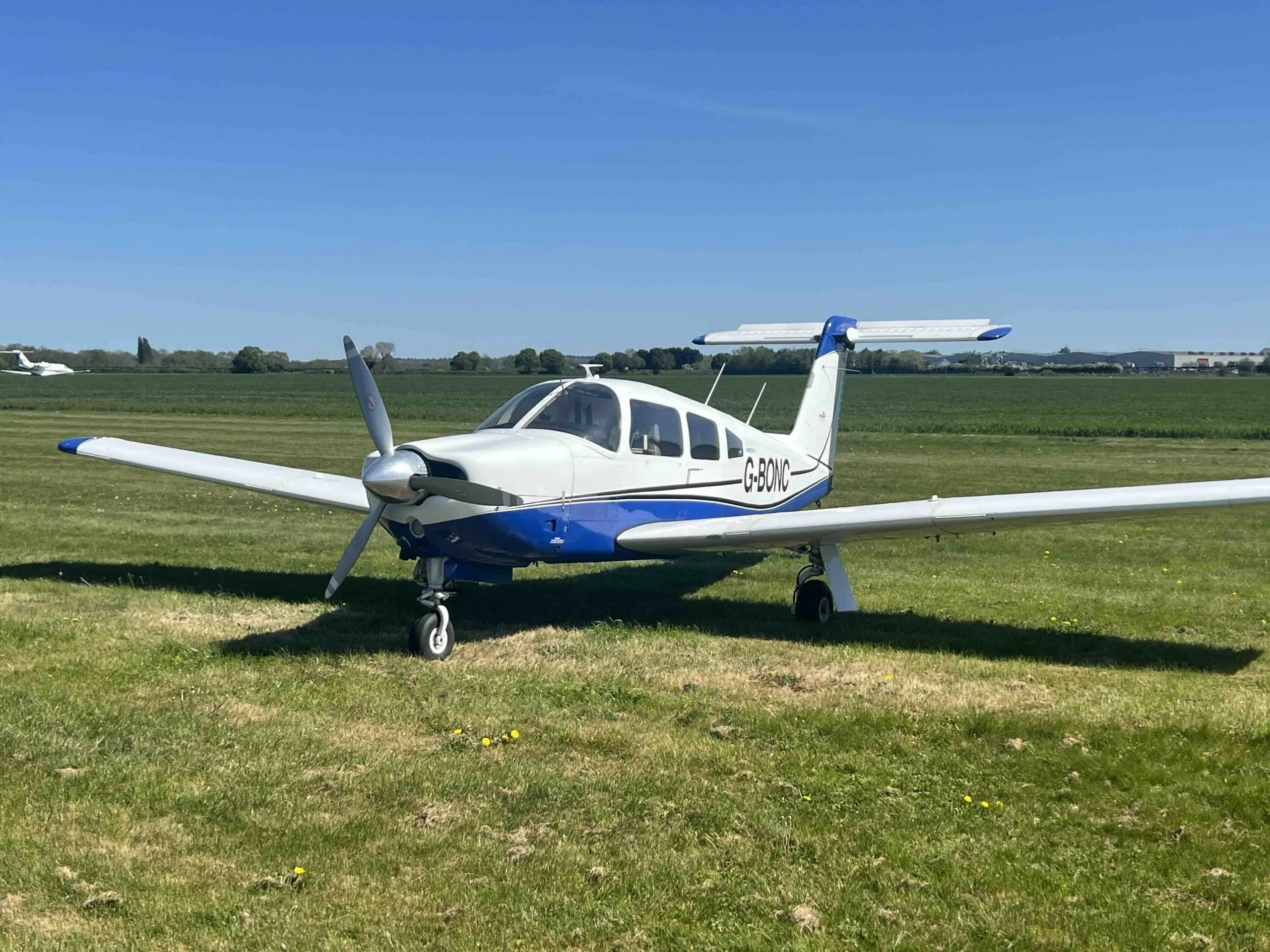 Exterior view of a 1979 Piper PA28RT-201 Arrow IV.