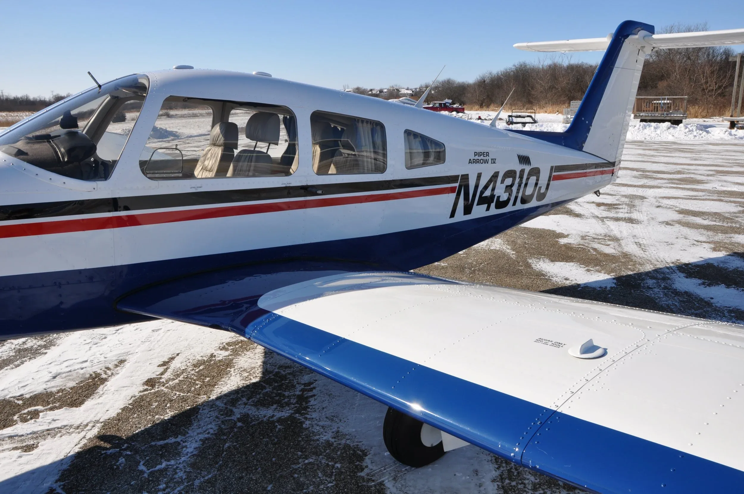 Exterior view of a 1983 AKC AVIATION TURBO ARROW IV.