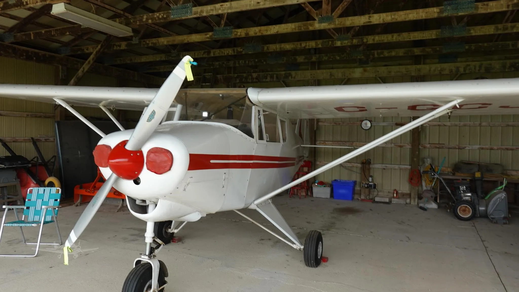 Exterior view of a 1963 PIPER COLT, C-GCJG.