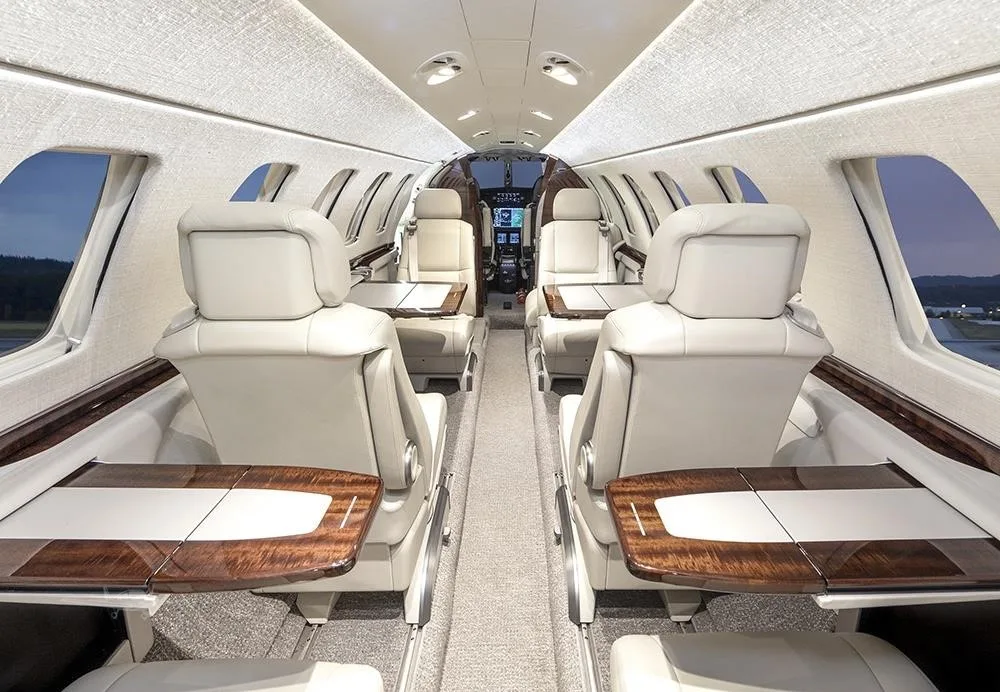 Cabin interior of a 2019 CESSNA CITATION CJ3+.