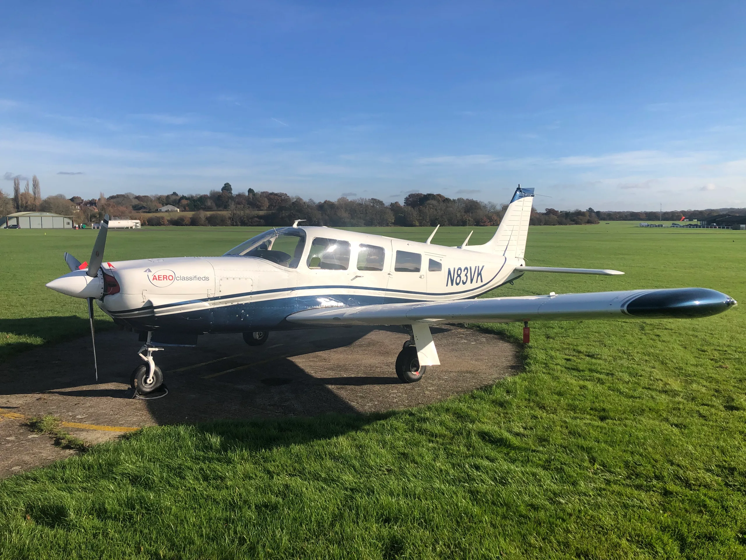 Exterior view of a 1979 Piper PA28R-180 Arrow.