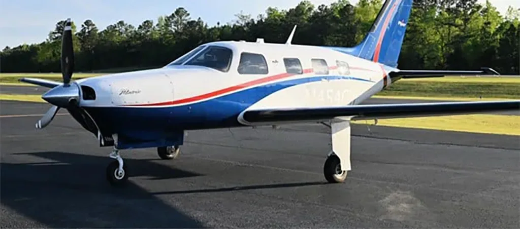 Avionics suite of a 2013 Piper Malibu Matrix.