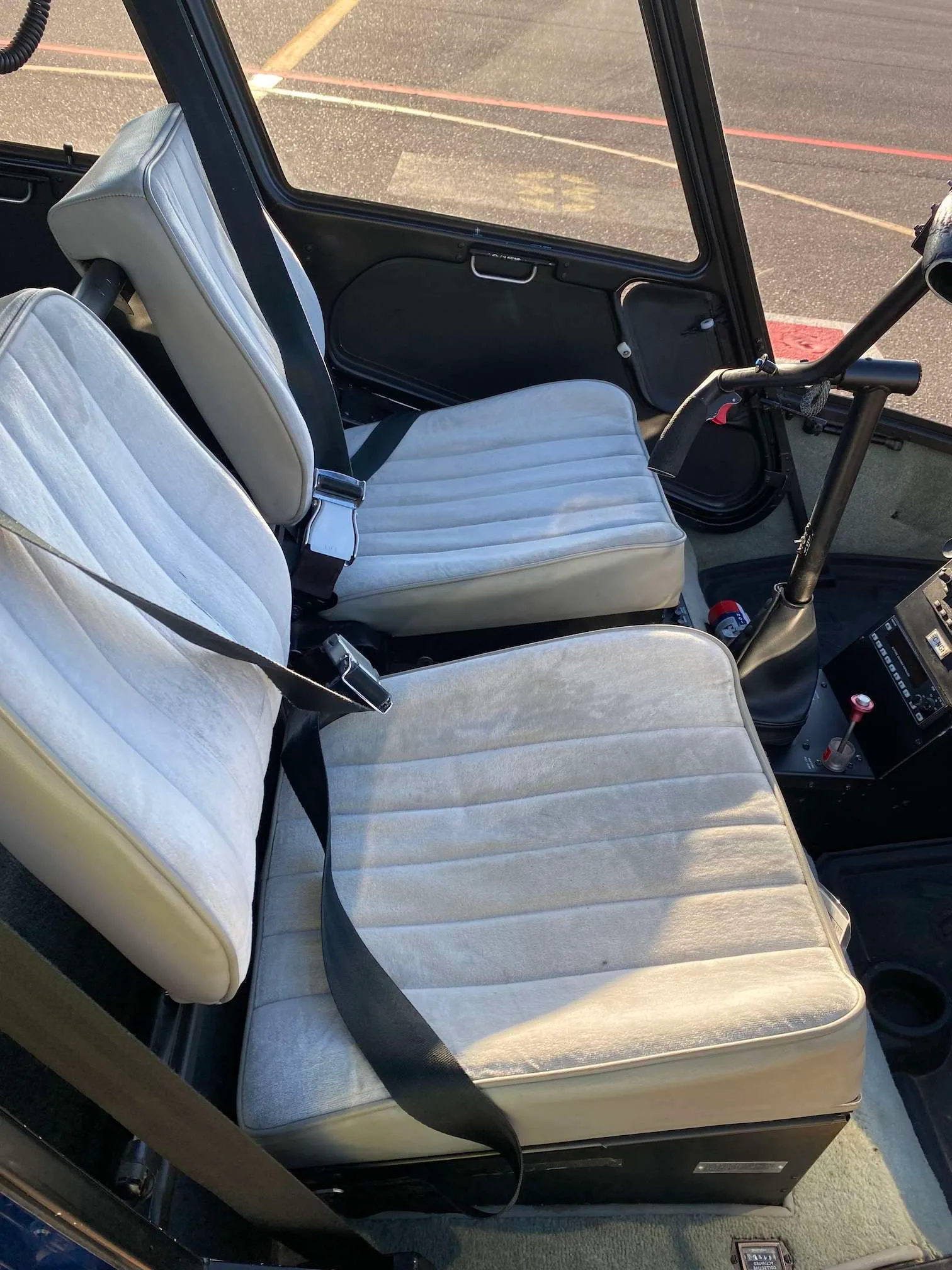 Cabin interior of a 2002 Robinson R44 Raven I.